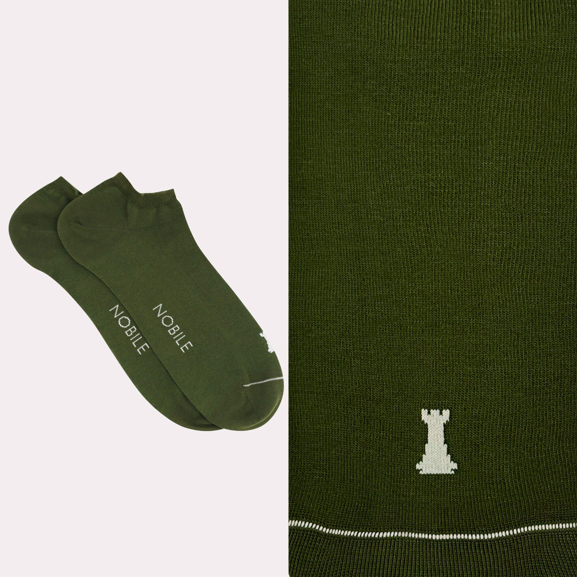 Ankle socks in pure Makò cotton - Solid color