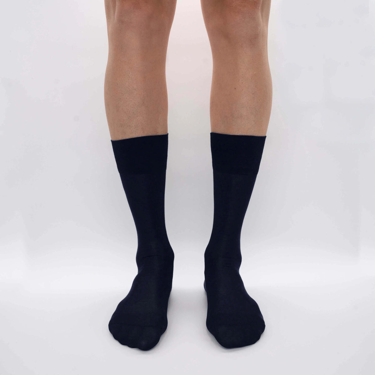 Boîte de Chaussettes Courtes en Cachemire Chiffon de Chèvre Hircus - 3x Noires/3x Bleues