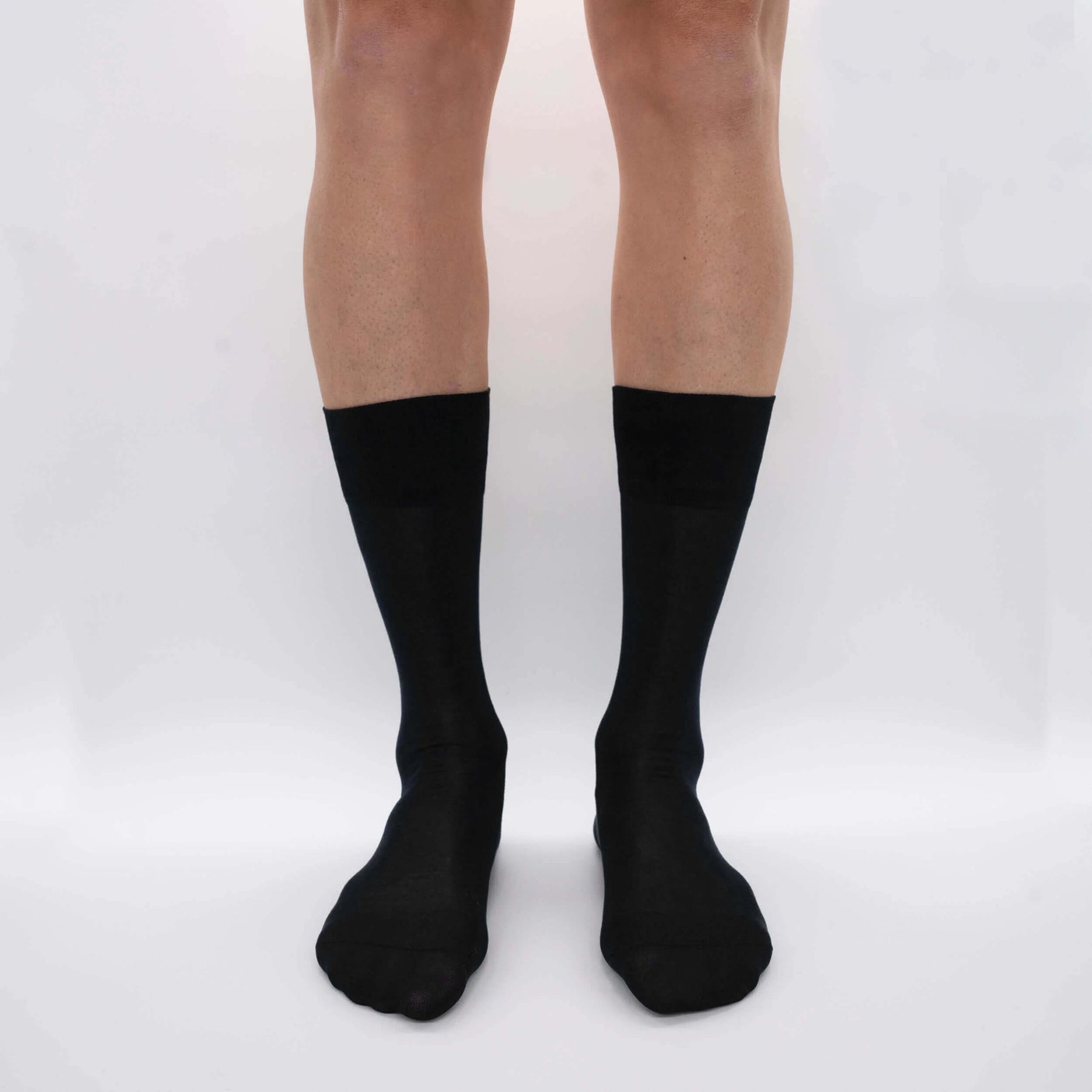 Short Chiffon Cashmere Goat Hircus Socks Box - 6 pairs black