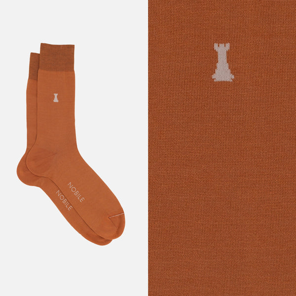Federico II - Calcetines Cortos de Color Sólido