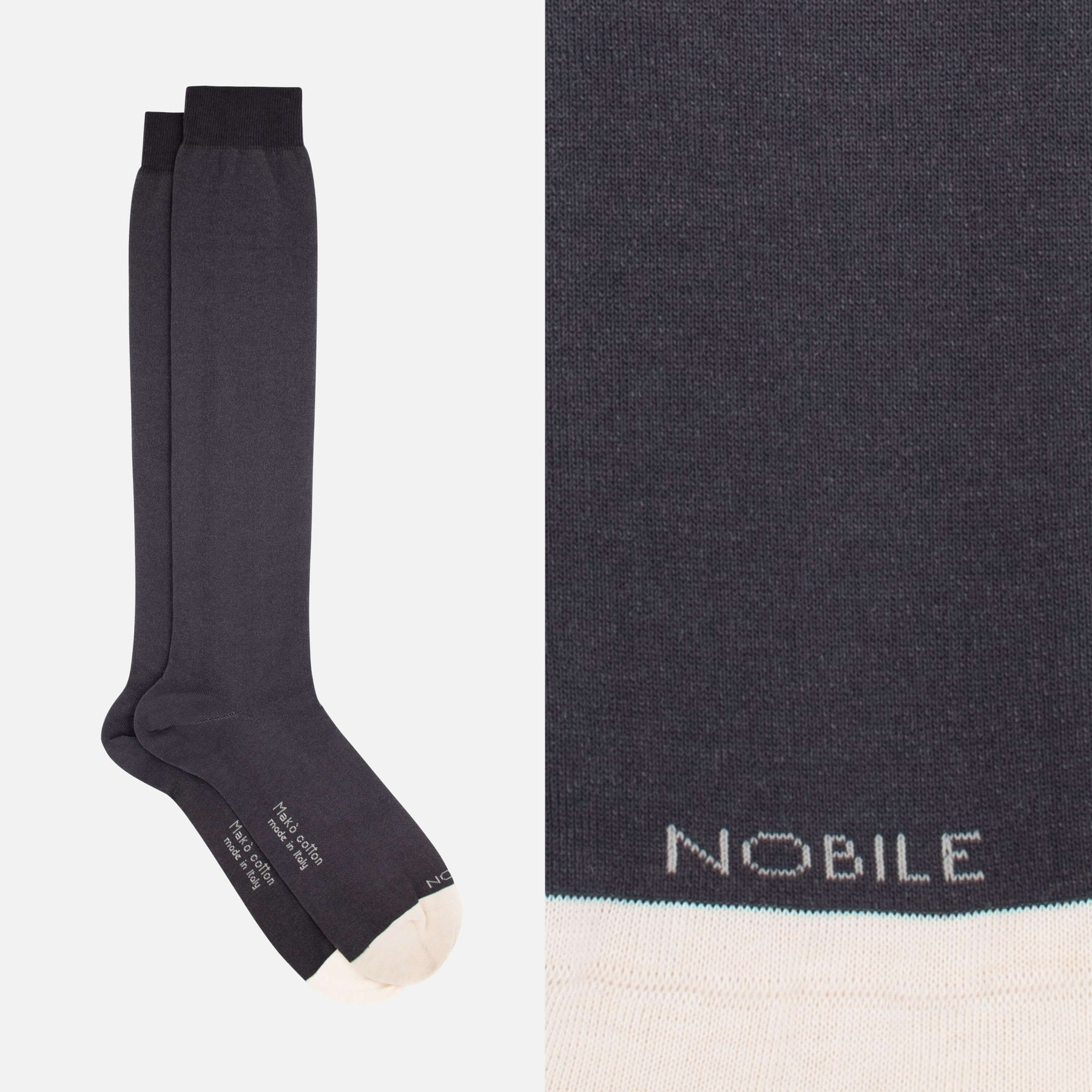 Smart Casual - Box of 6 Long Socks in Makò Cotton