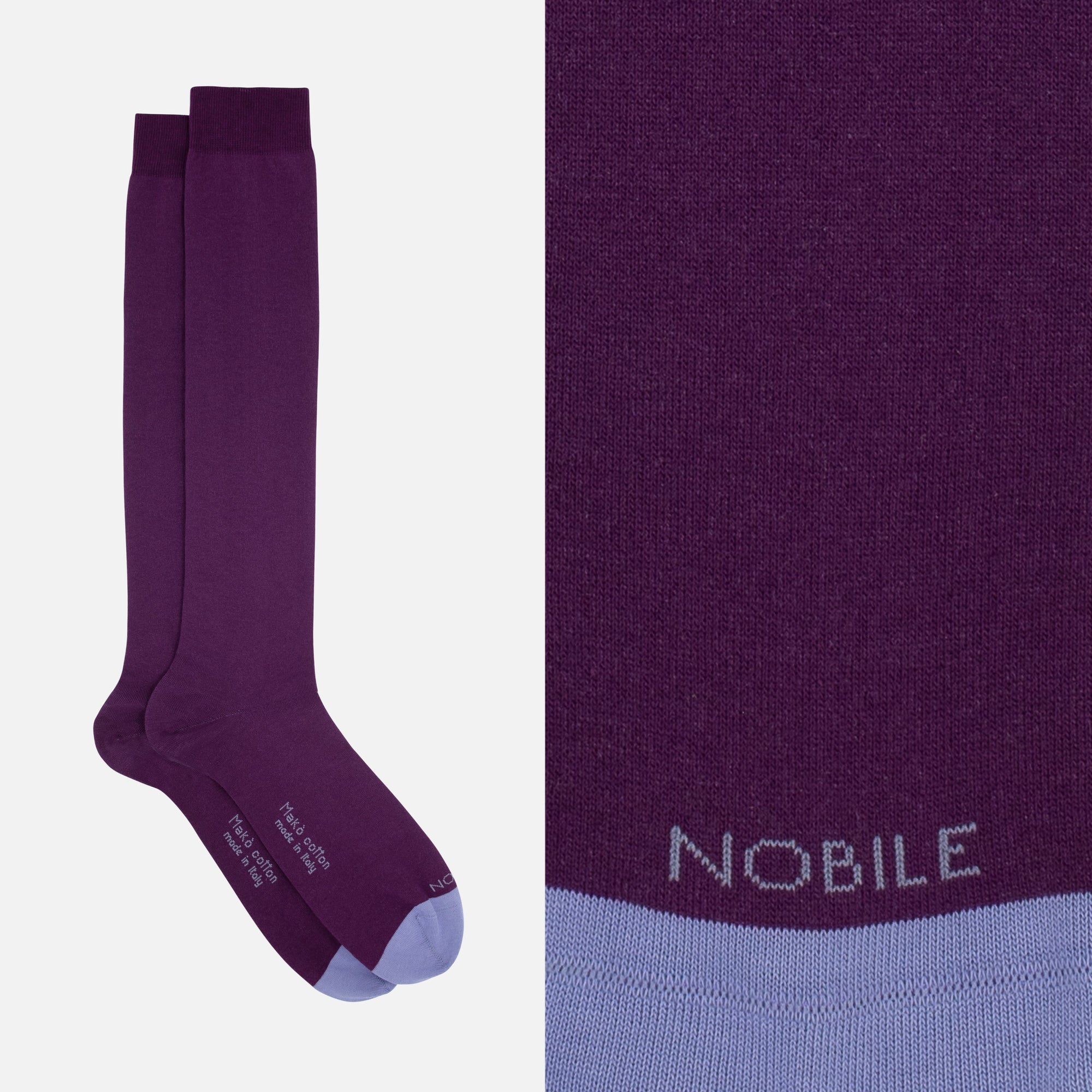 Colorful Days - Box of 6 Long Socks in Makò Cotton