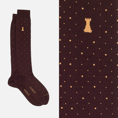 Luigi XIV - Chaussettes longues à pois