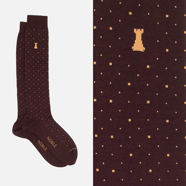 Trastevere Box of 6 Long Socks - 2x Dots/2x Stripes/2x Ribbed