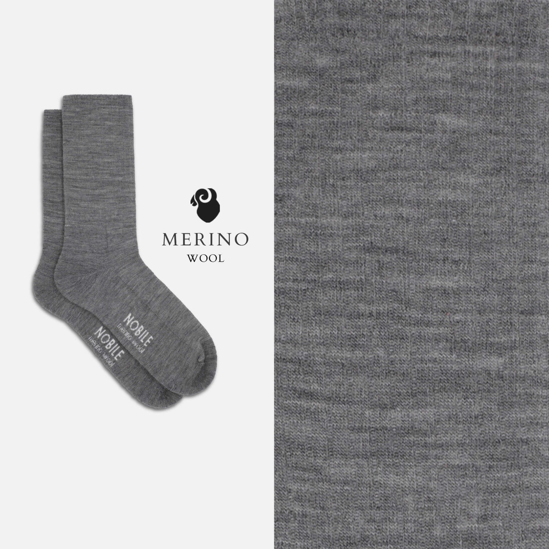 Chaussette de sport en laine mérinos de couleur unie