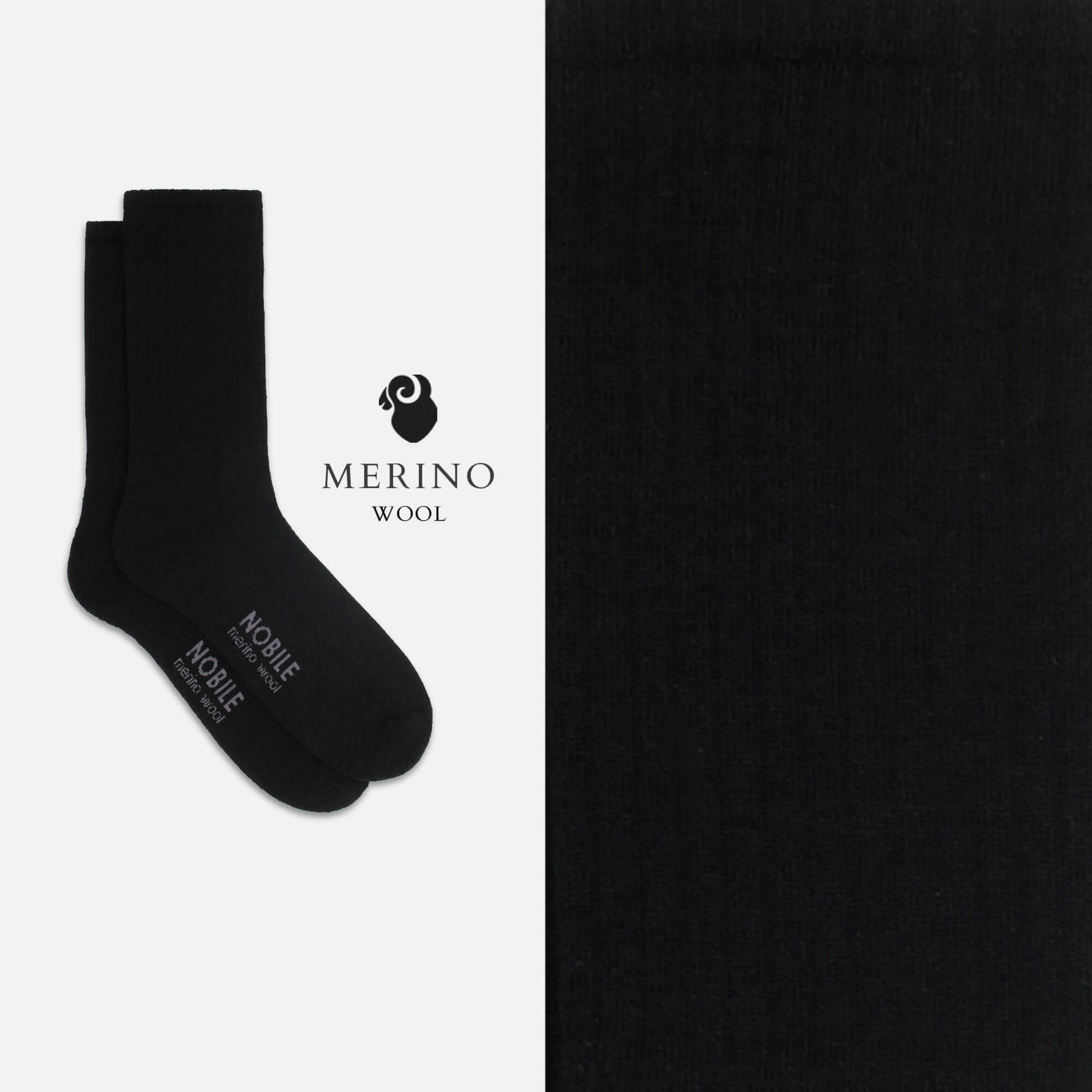 Solid Color Merino Wool Sports Sock