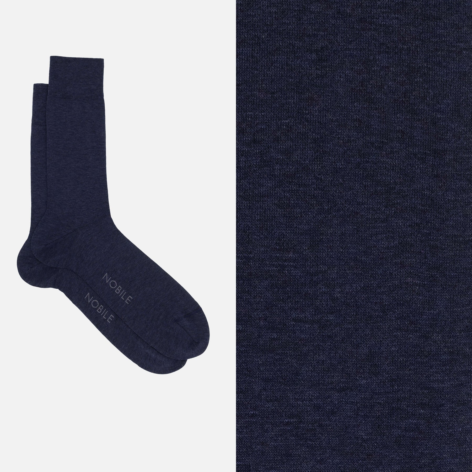 Noble Essentiel - Chaussettes Courtes Unies Mèlange