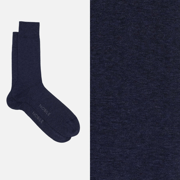Noble Essentiel - Chaussettes Courtes Unies Mèlange