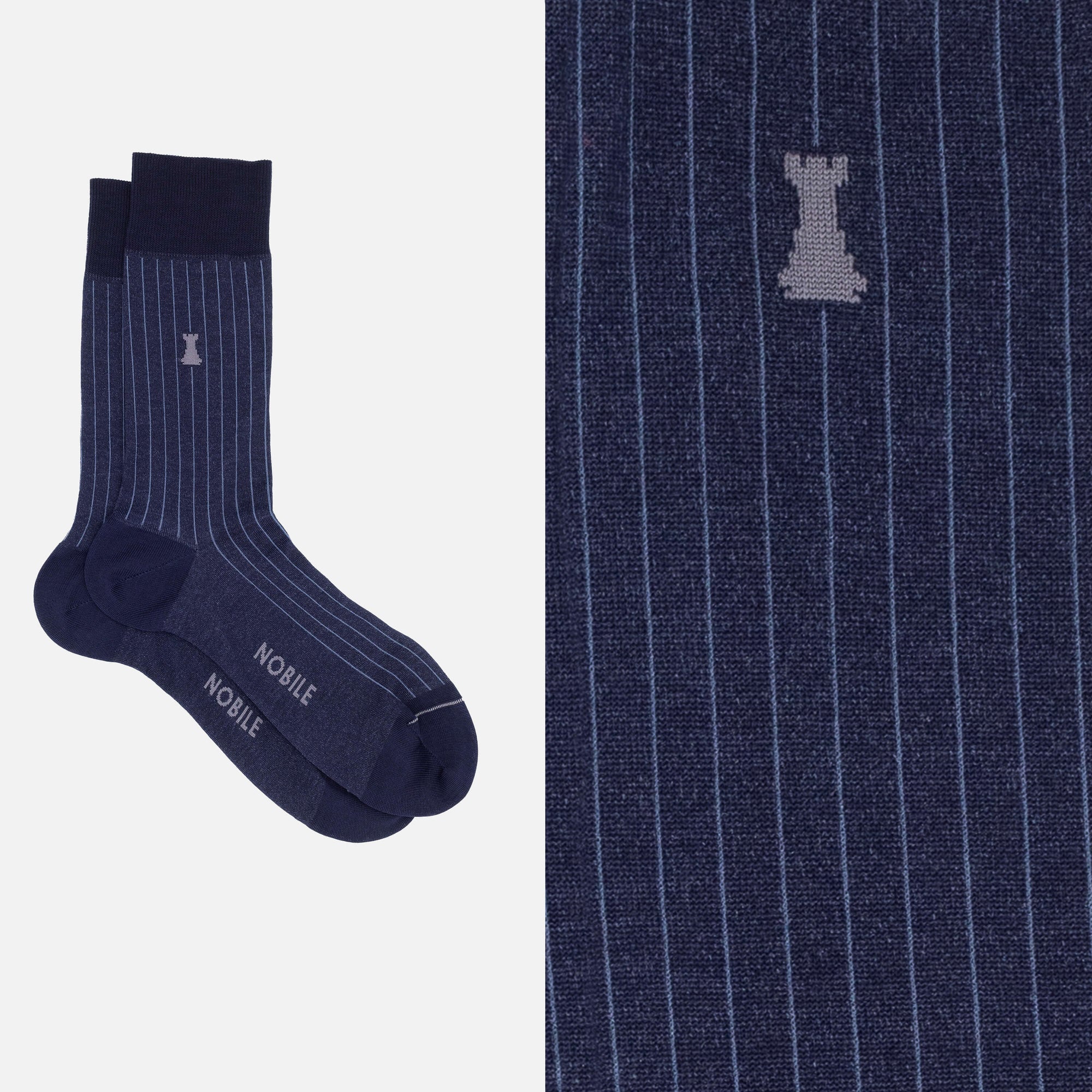 Wall Street Box of 6 Short Socks - 2x Ribbed/2x Solid Color/2x Mélange