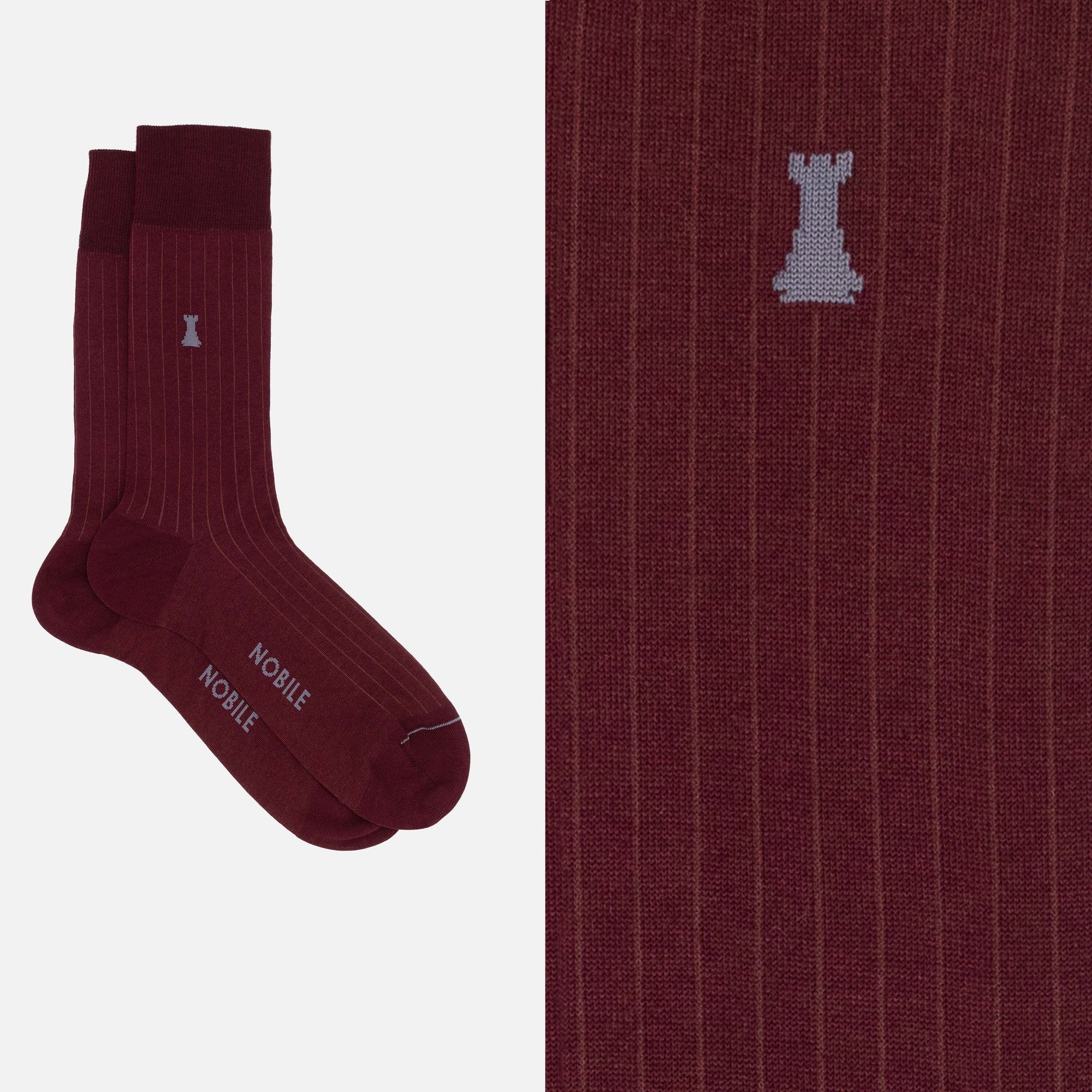 Boîte Classique Moderne de 6 Chaussettes Courtes - 3x Rayures/3x Côtelé