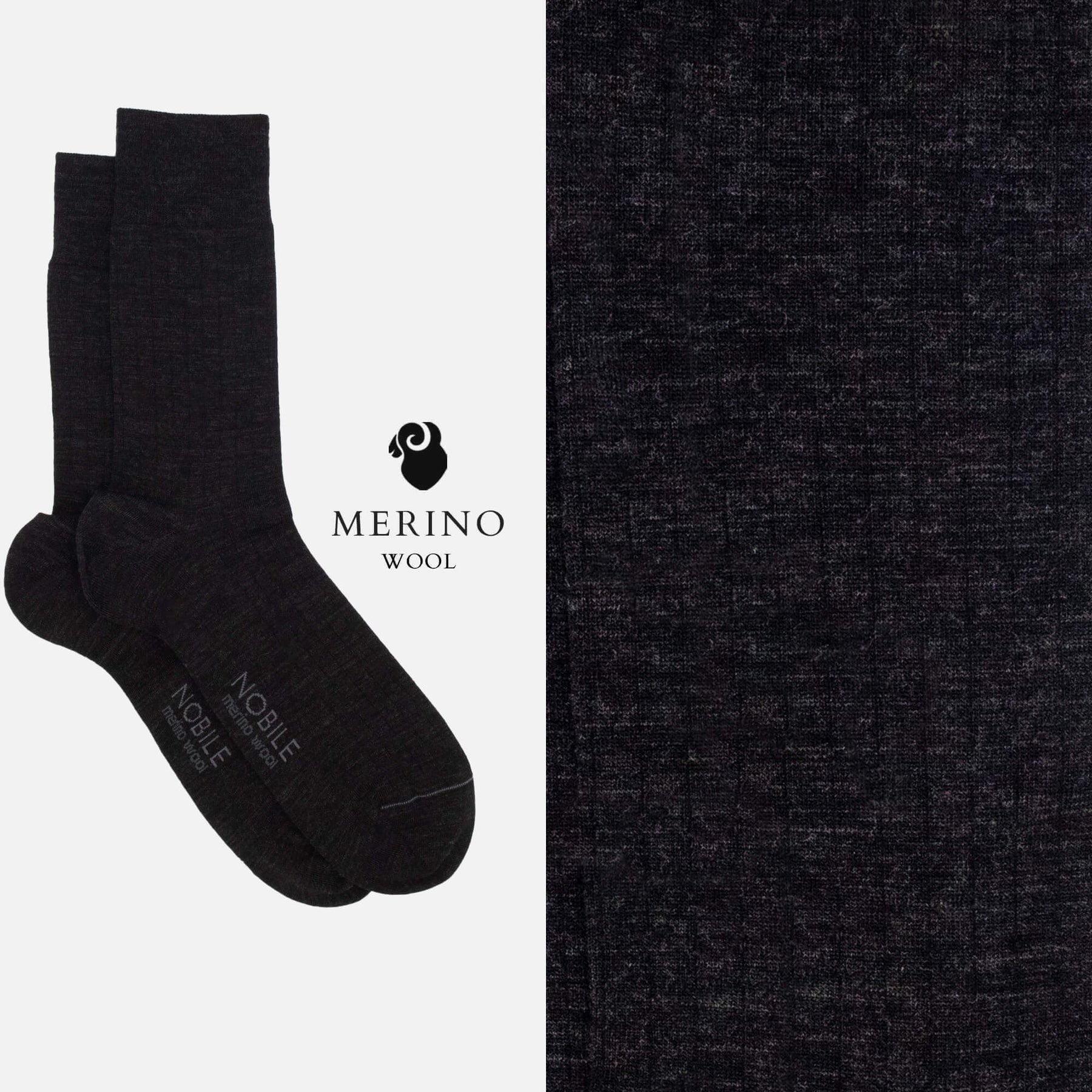 Northern Stripes - Box of 6 pairs of short fine ribbed Merino wool socks