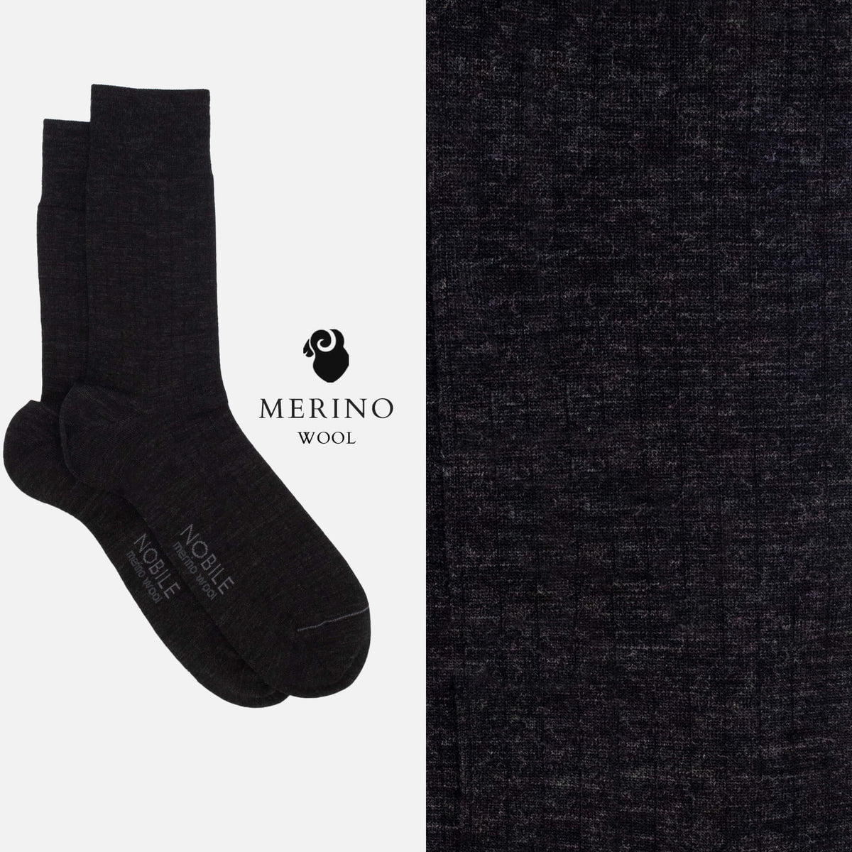 Northern Stripes - Box of 6 pairs of short fine ribbed Merino wool socks