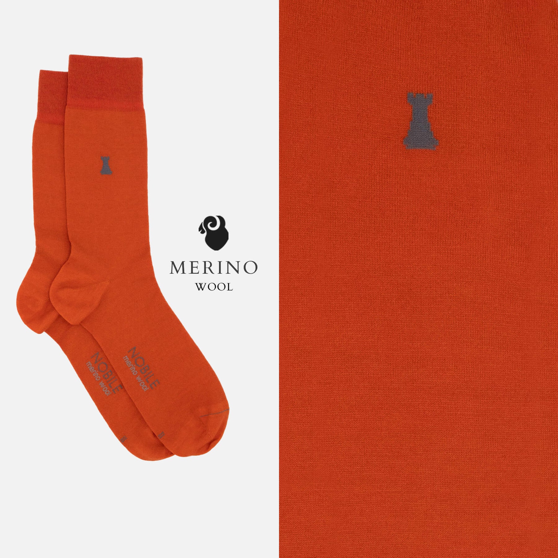 Vivaldi - Short socks in solid color Merino wool