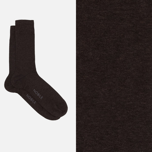 Noble Essential - Solid Color Short Socks Mèlange