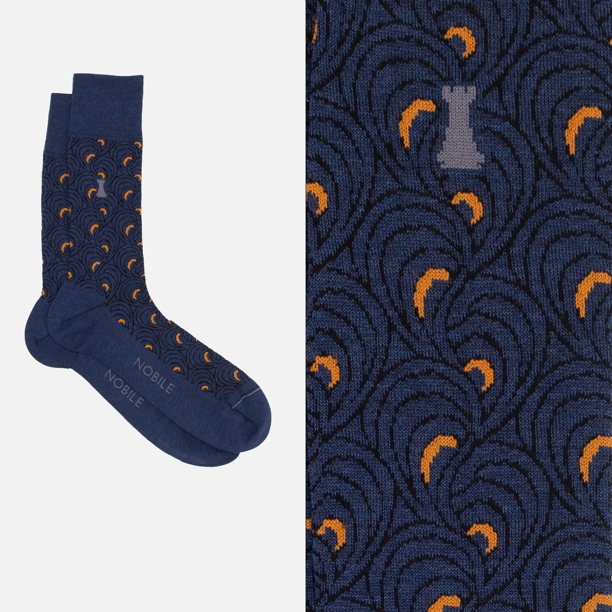 Boîte Noble du Soir de 6 Chaussettes Courtes - Pois, Côtelé, Couleur Unie & Motif