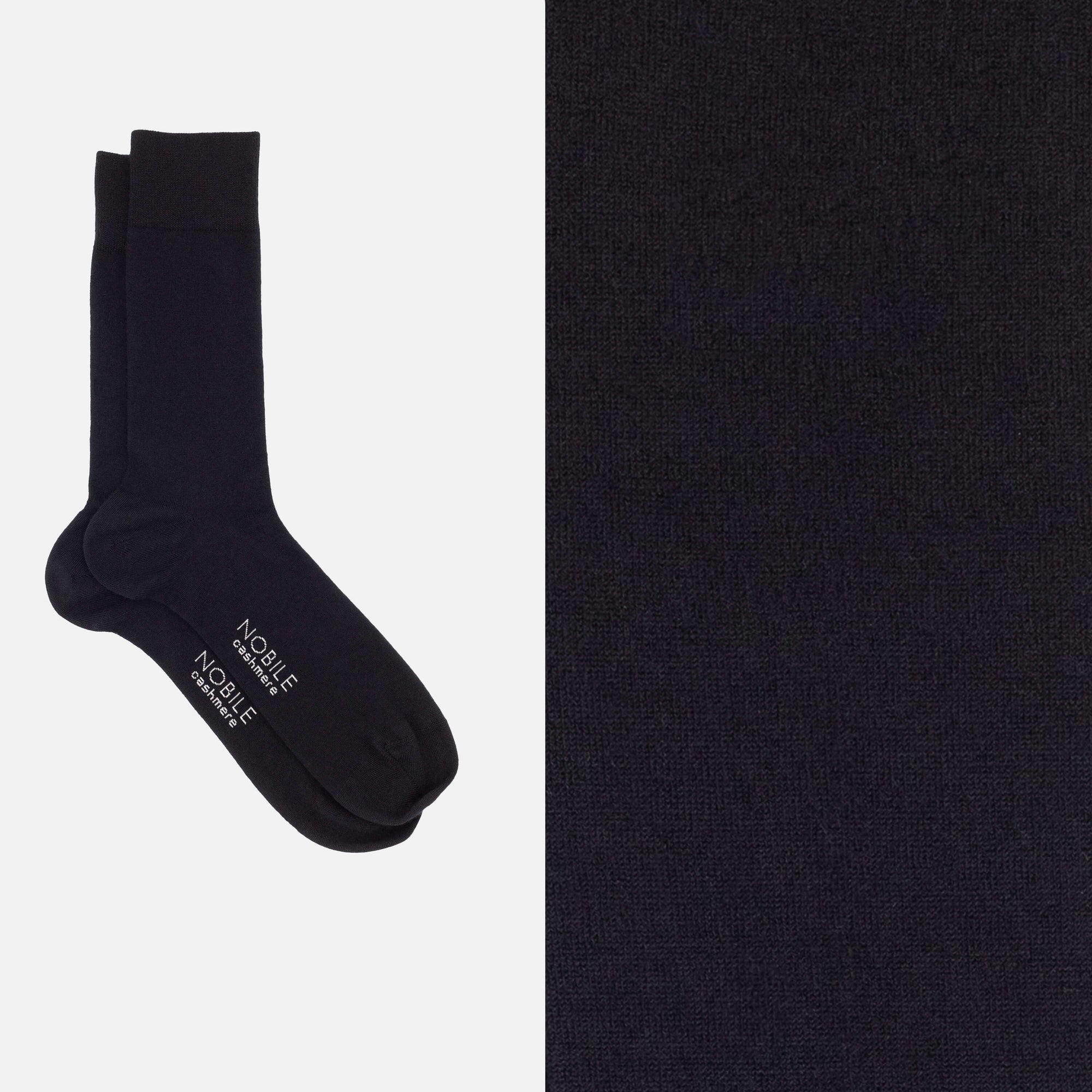 Boîte de Chaussettes Courtes en Cachemire de Chèvre Hircus - 2 x Bleu/2 x Noir/2 x Anthracite