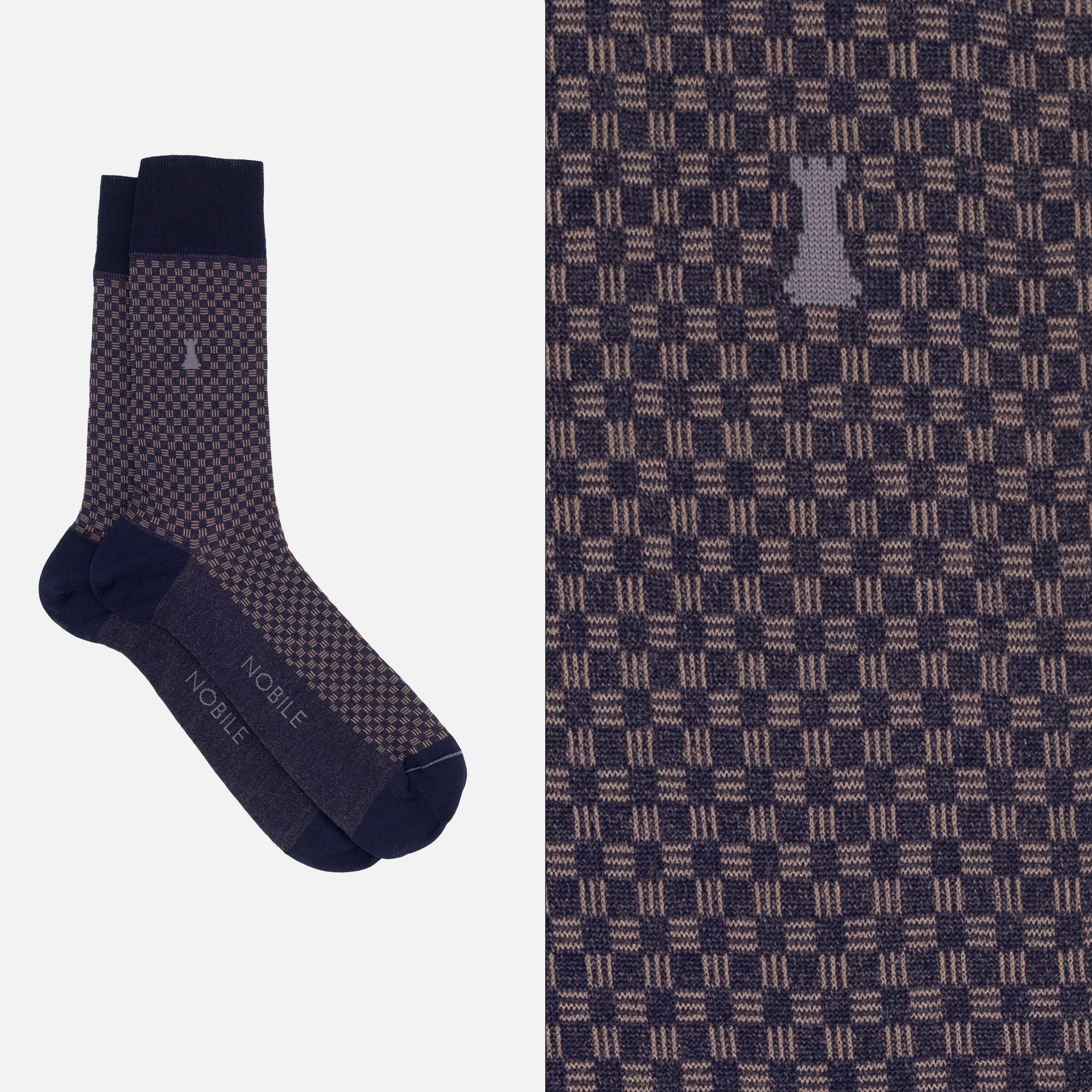 Bernini - Short socks with geometric stripes