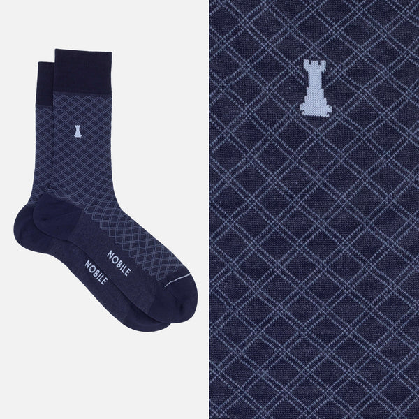 Boîte Noble du Soir de 6 Chaussettes Courtes - Pois, Côtelé, Couleur Unie & Motif