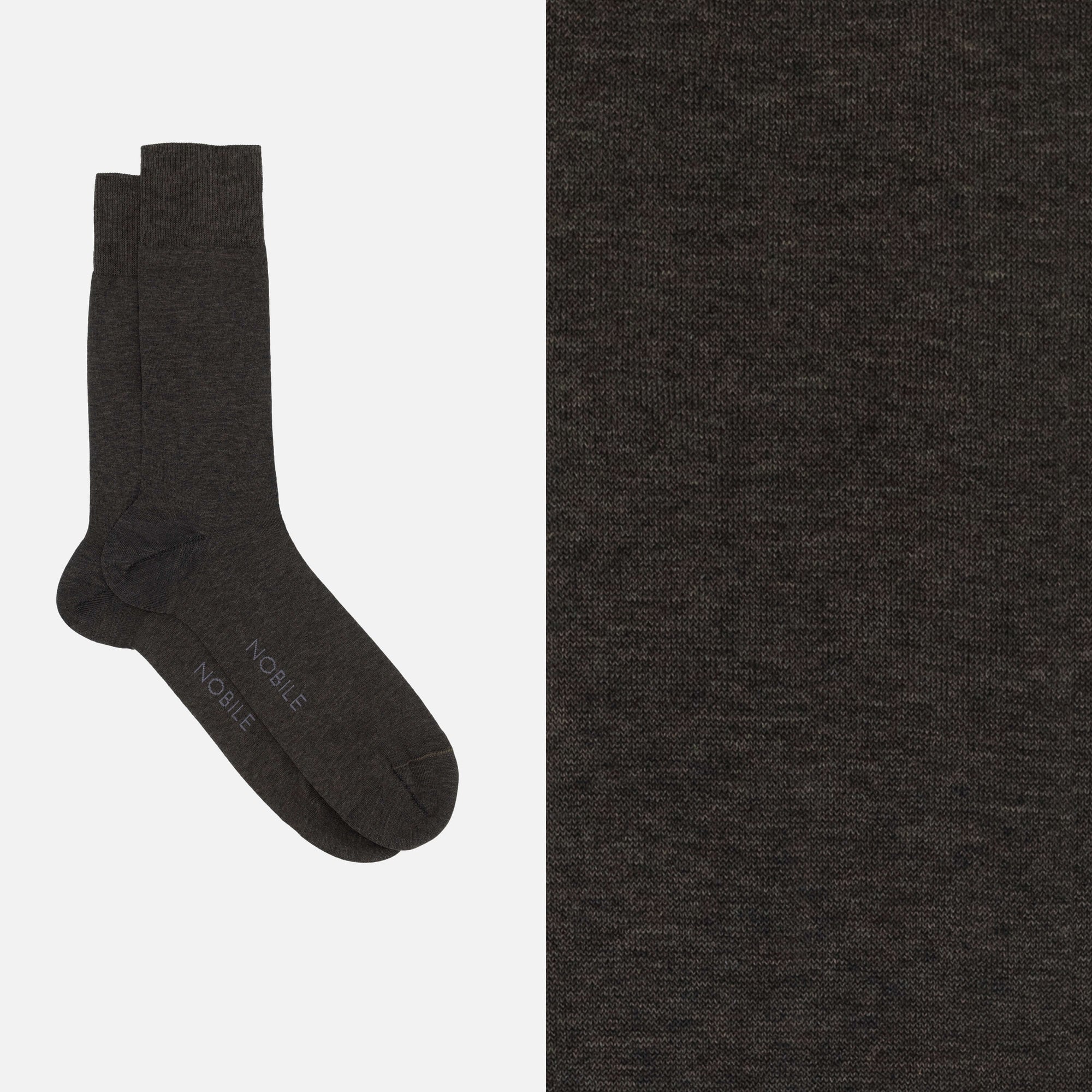 Noble Essentiel - Chaussettes Courtes Unies Mèlange
