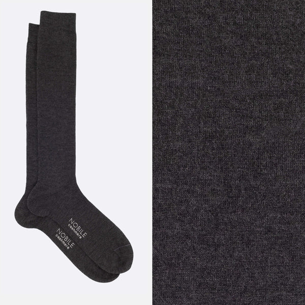 Box of Long Cashmere Goat Hircus Socks - 2 x Dark Blue/2 x Black/2 x Anthracite