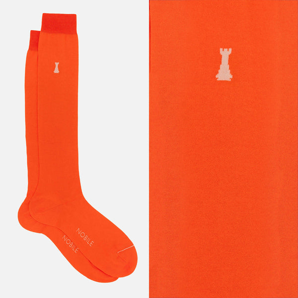 Federico II - Long Solid Color Socks