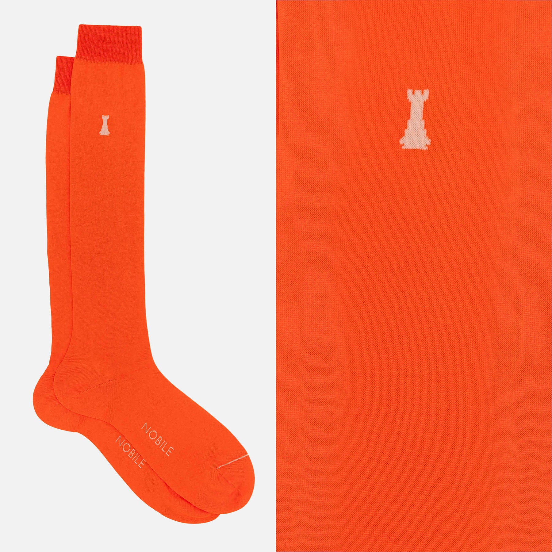 Federico II - Long Solid Color Socks