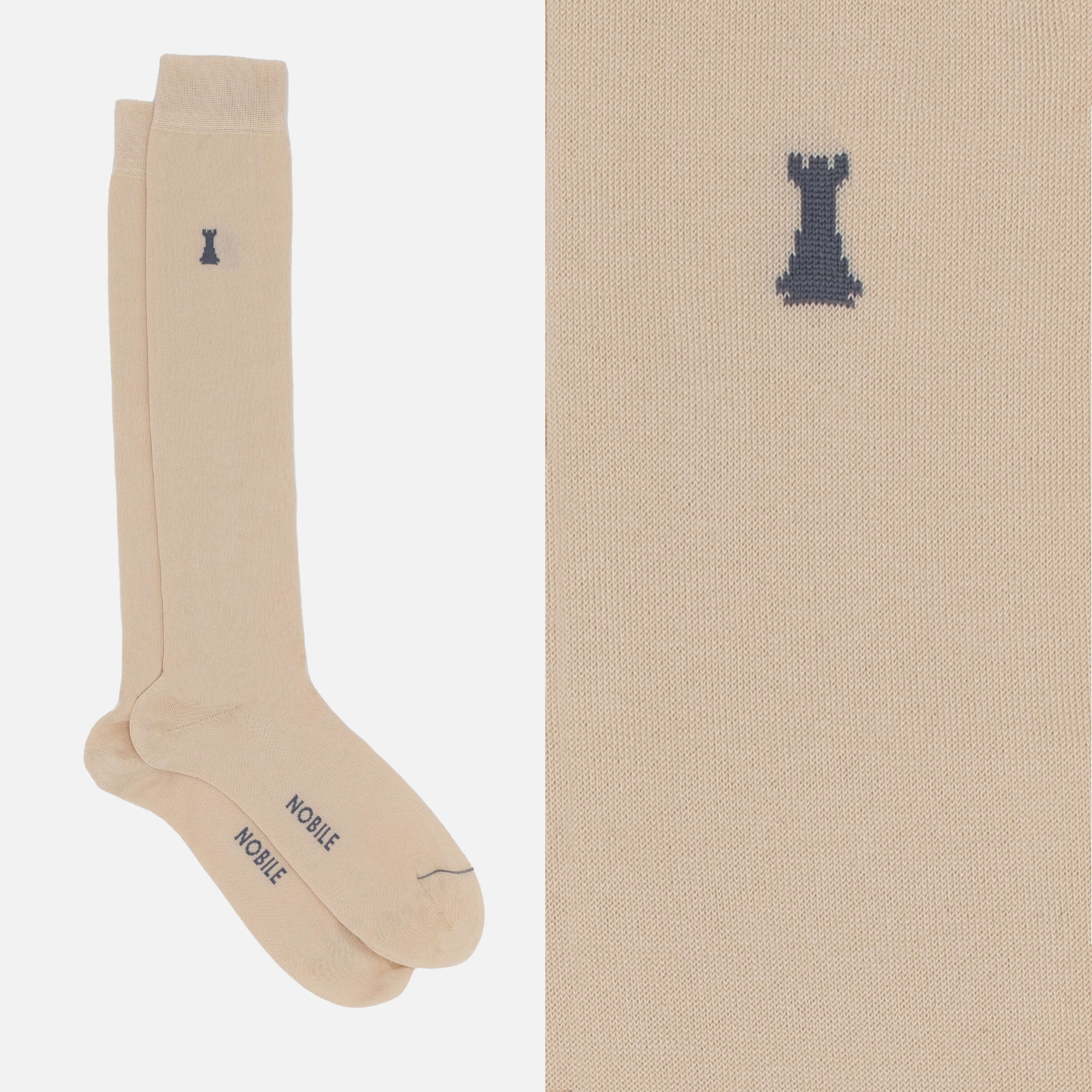Federico II - Long Solid Color Socks