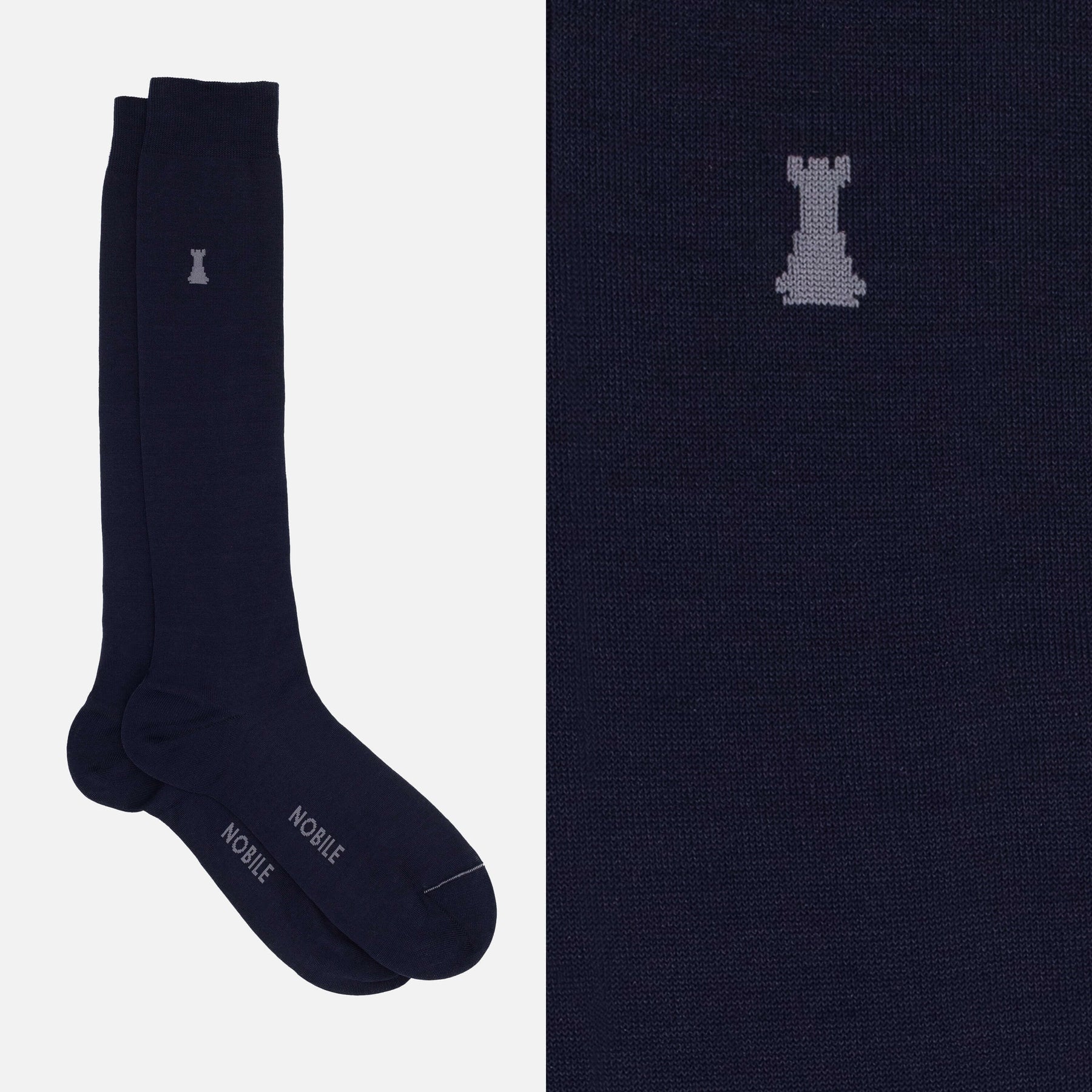 Wall Street Box of 6 Long Socks - 2x Ribbed/2x Solid Color/2x Mélange