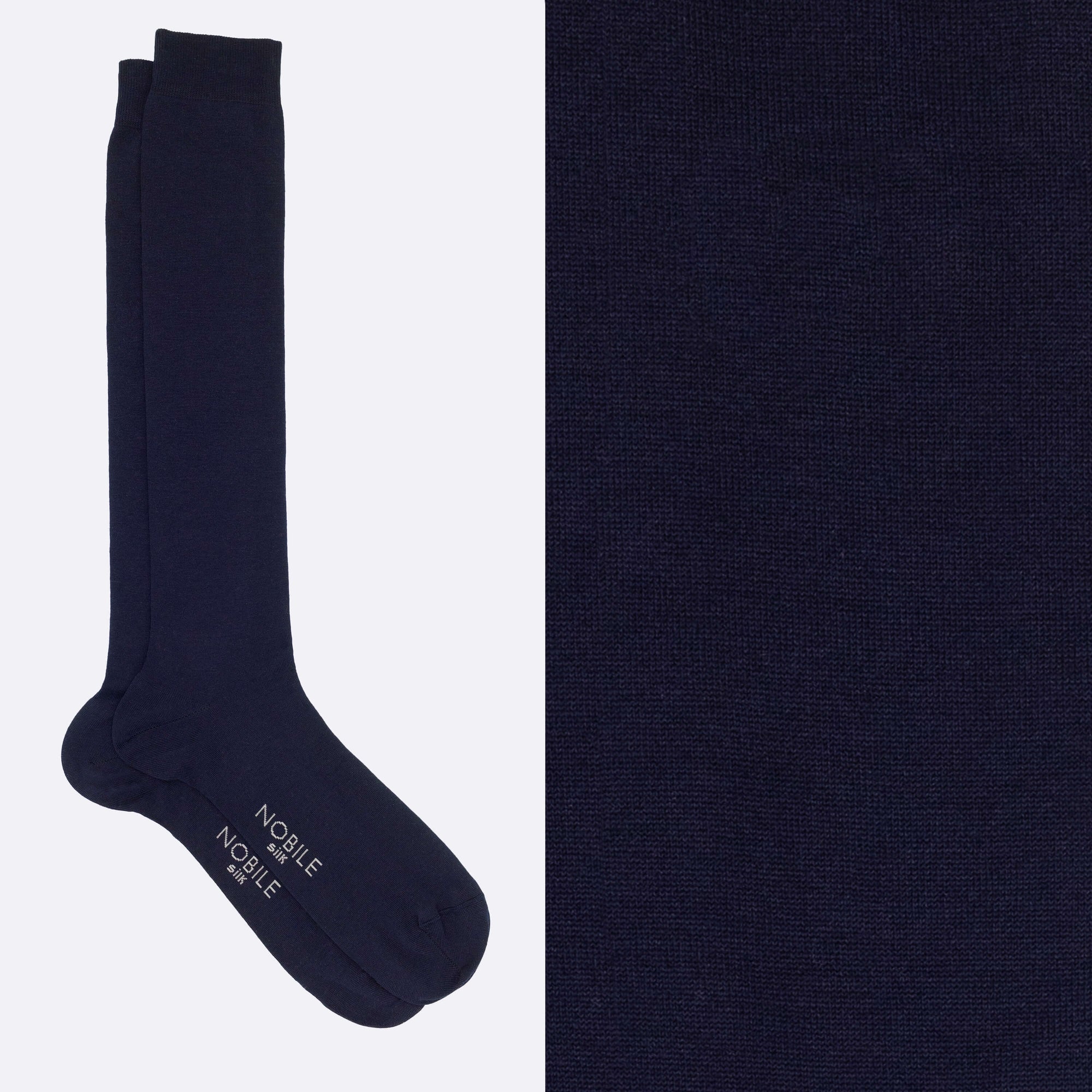 Caja de Calcetines Largos de Seda Pura de Morera - 2 x Azul/2 x Negro/2 x Antracita