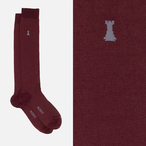 Box of 12 pairs of long socks in Filoscozia® - Federico II solid colors