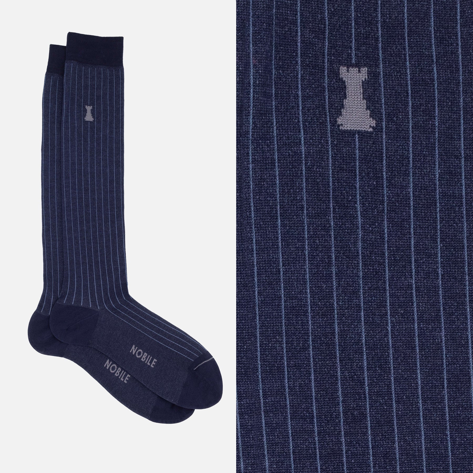 Julius Caesar - Long fine ribbed socks