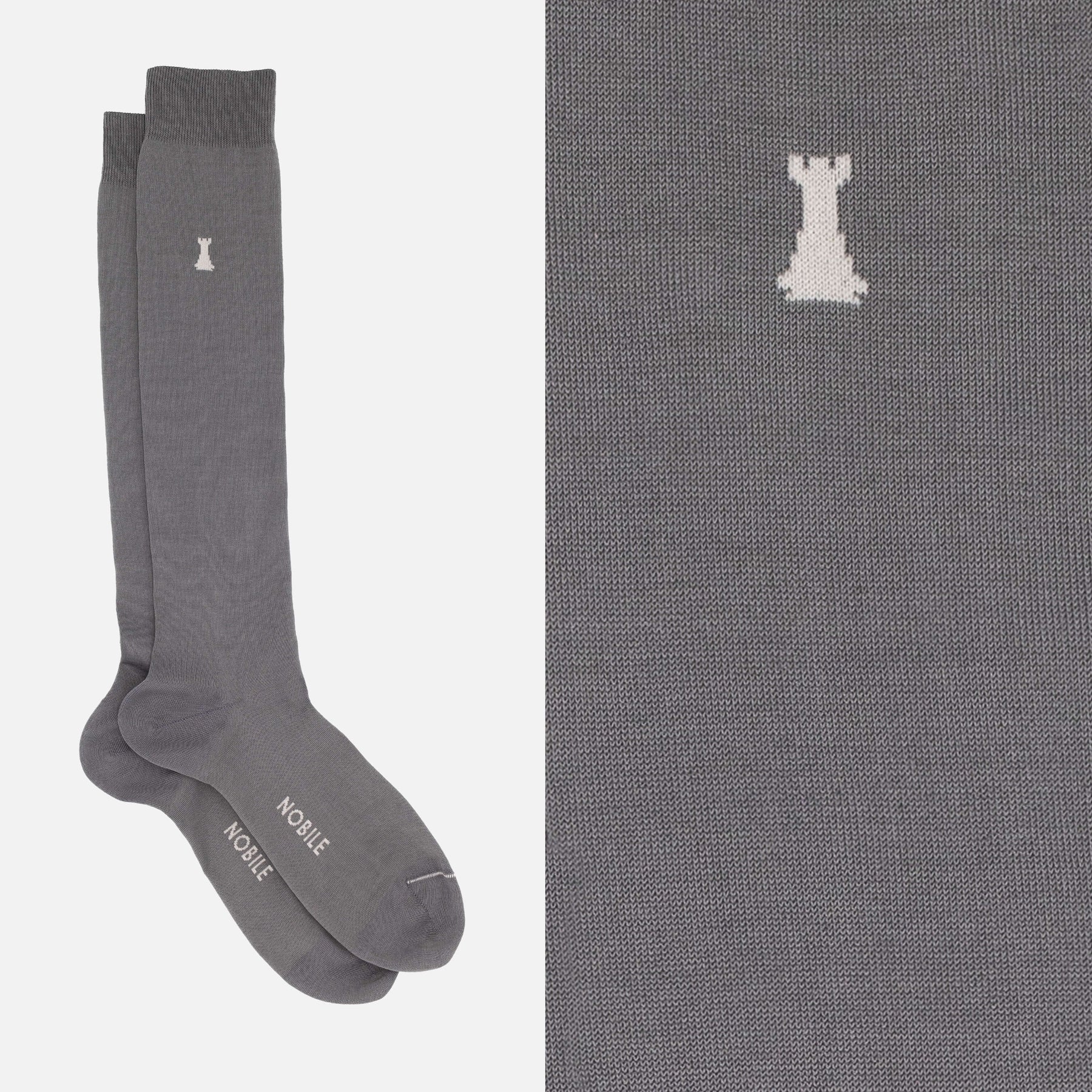 Federico II - Long Solid Color Socks