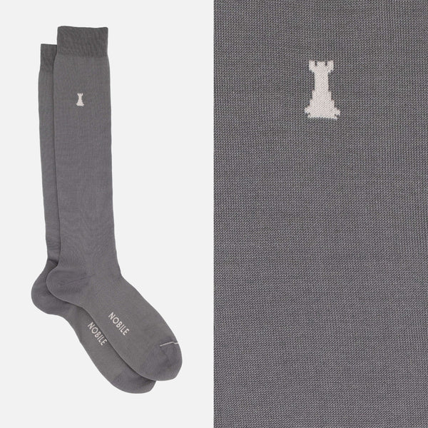 Box of 12 pairs of long socks in Filoscozia® - Federico II solid colors