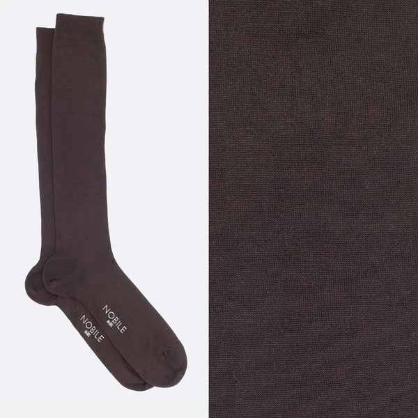 Box of Long Socks in Pure Mulberry Silk - 6 Pairs Mixed Colors