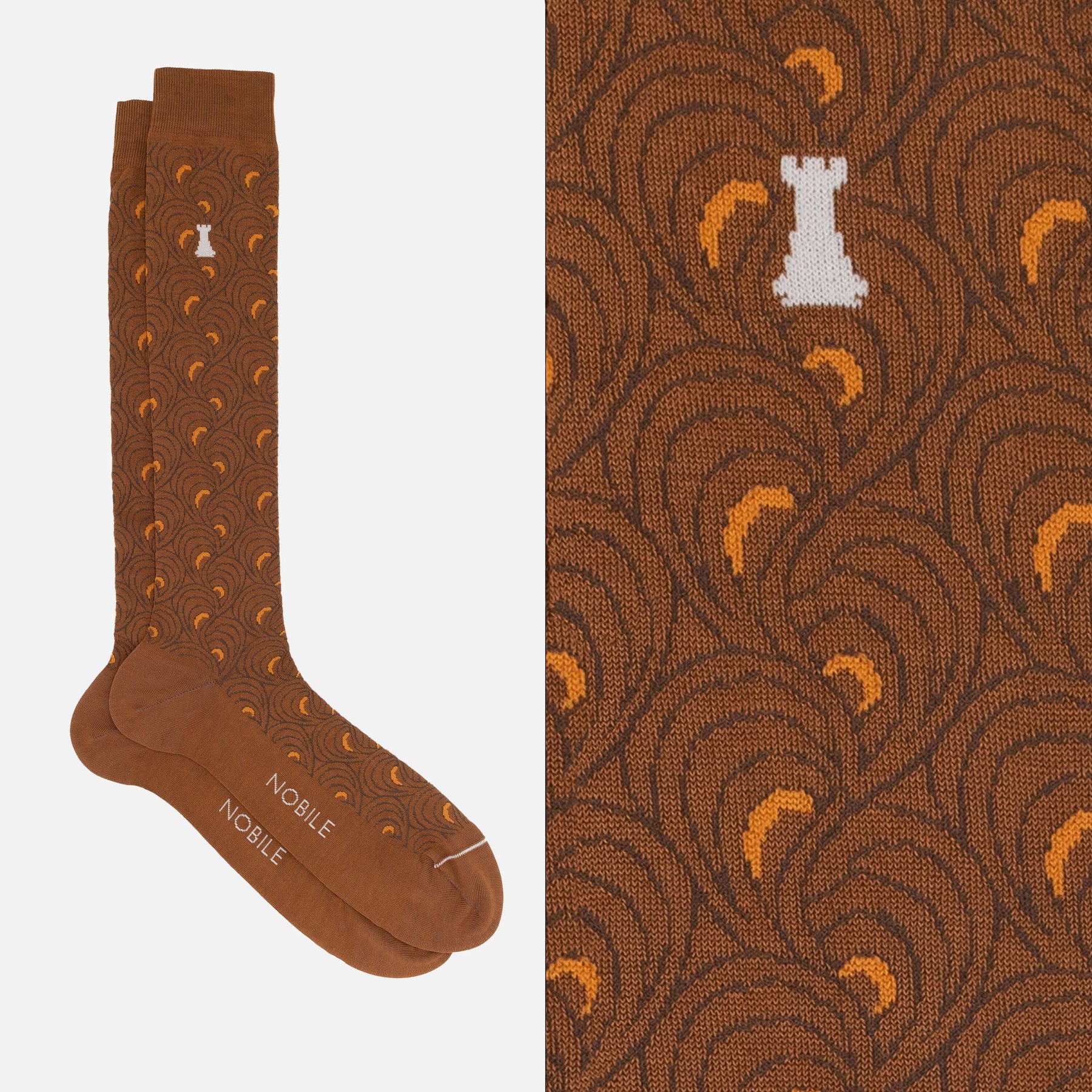 Van Gogh - Long socks with nature theme