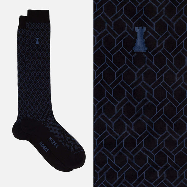 De’ Medici - Chaussettes longues en nid d'abeille