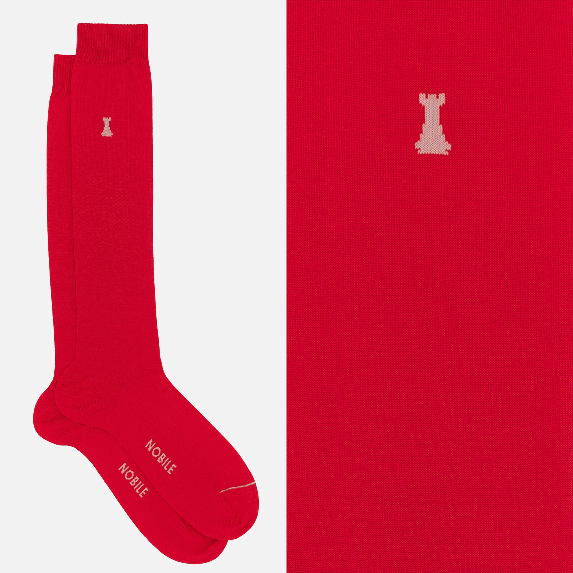 Federico II - Long Solid Color Socks