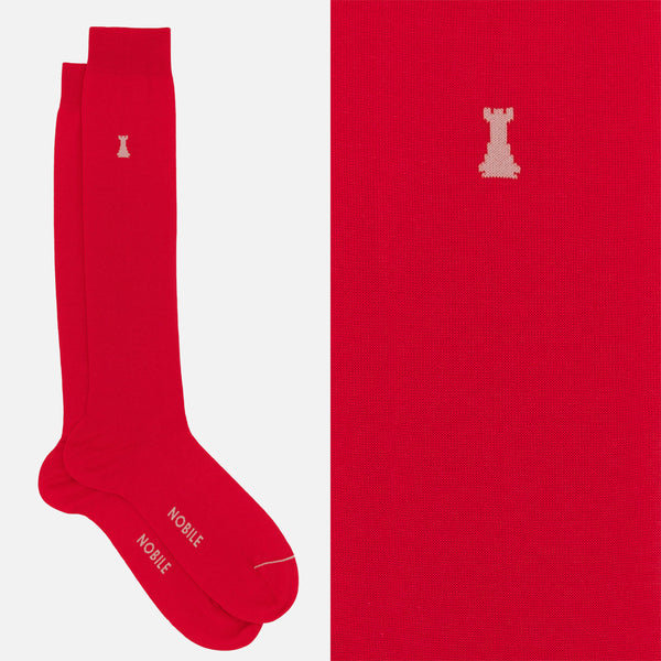 Federico II - Long Solid Color Socks