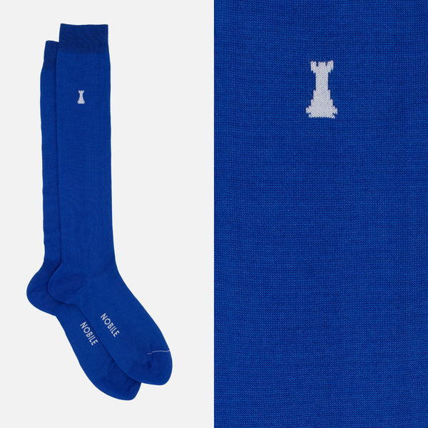 Box of 12 pairs of long socks in Filoscozia® - Federico II solid colors