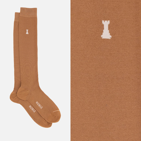 Box of 12 pairs of long socks in Filoscozia® - Federico II solid colors