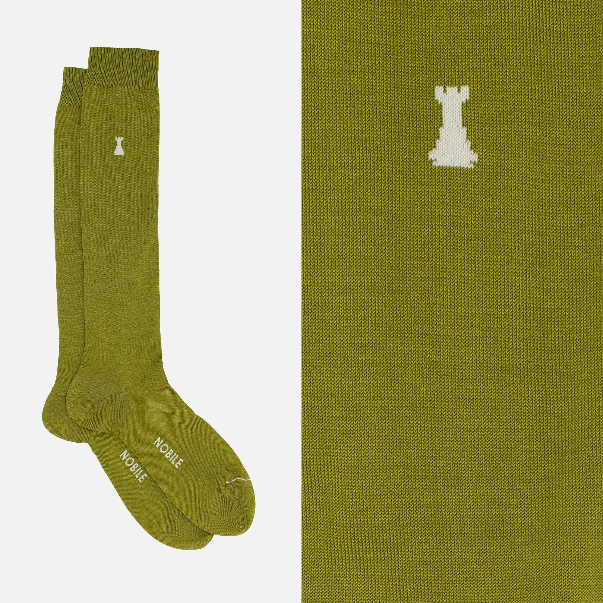 Federico II - Long Solid Color Socks