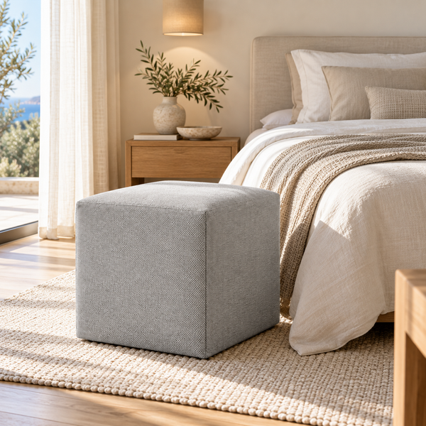 DADO TEX 35, Cotton Footstool with Zip 35x35 h35