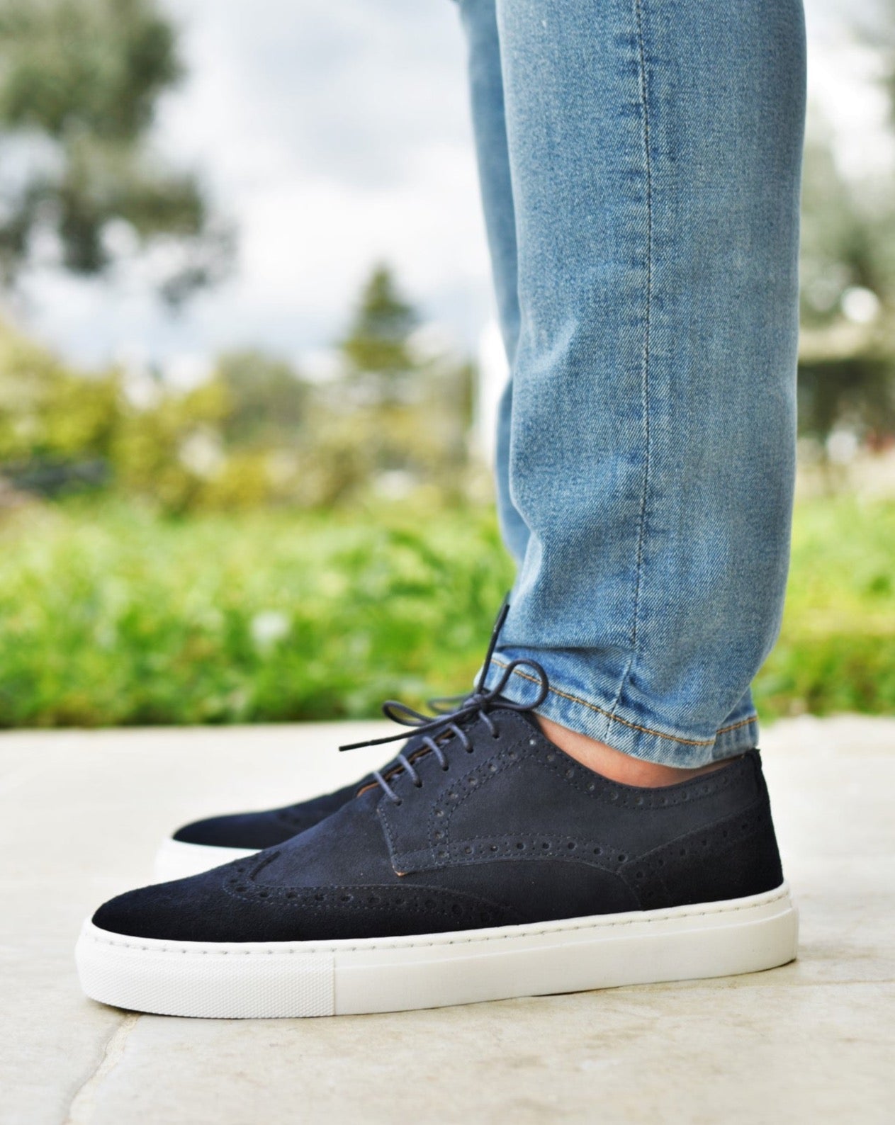 CAPRI - Navy Suede