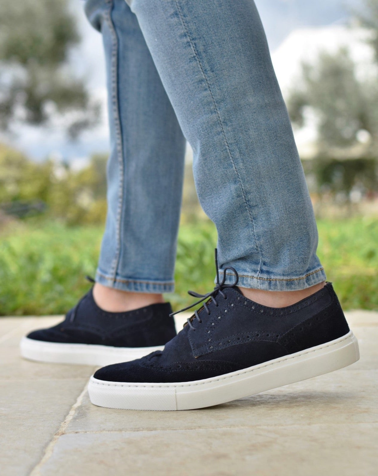 CAPRI - Navy Suede