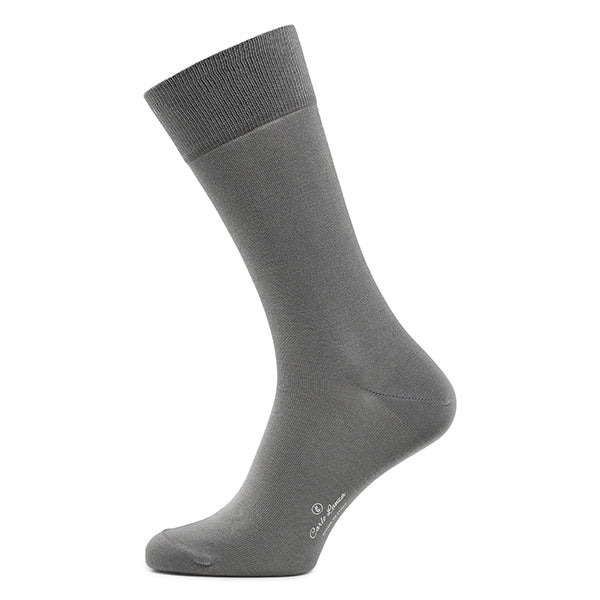 Cotton Men's Socks Classico | Mid Grey