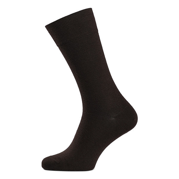 Calcetines de algodón para hombres – Básico | Marrón oscuro