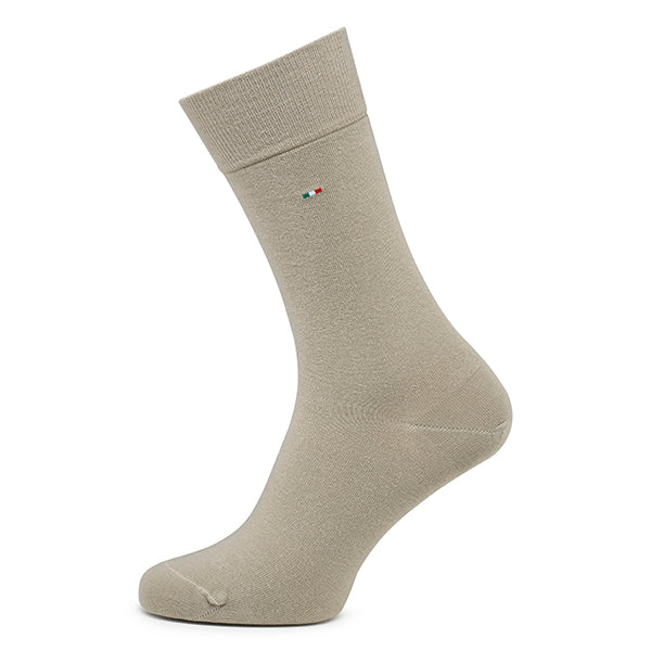 Cotton Men's Socks 2-Pack – Basic | Beige