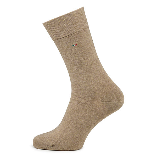 Pánské bavlněné ponožky 2-pack Basic | Camel melange