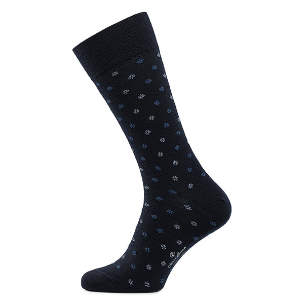Calcetines de lana merino para hombres – Intrecci | Azul oscuro