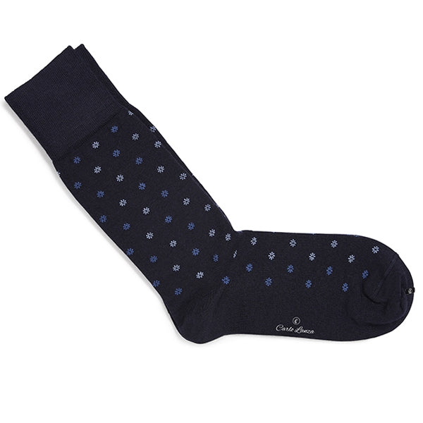 Calcetines de lana merino para hombres – Intrecci | Azul oscuro